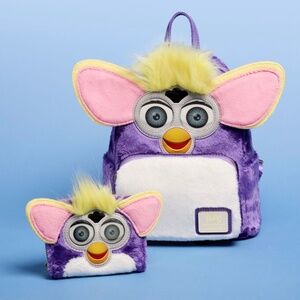 NWT Furby Plush Mini Backpack and Wallet Set